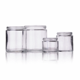 DWK Life Sciences (Kimble) Clear Straight-Sided Jars, Bulk Packed (no caps), 16 oz (500 mL)