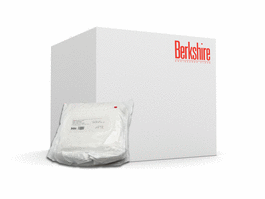 Berkshire Gamma Wipe VP Low Endotoxin, Gamma Irradiated, Sealed Edge, Lightweight, Tight Knit 100 Percent Polyester, Laundered, 9x9 in.