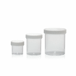 DWK Life Sciences (Wheaton) Clear Polystyrene Jar, 30 mL