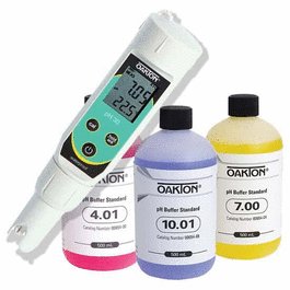 Oakton pHTestr 30 Waterproof Pocket Tester and Buffer Pack Bundle