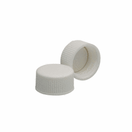 DWK Life Sciences (Wheaton) White Polypropylene Screw Cap, 13-425, Bonded PTFE Silicone