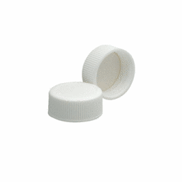 DWK Life Sciences (Wheaton) White Polypropylene Screw Cap, Bonded PTFE Silicone Liner, 15-425