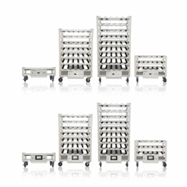DWK Life Sciences (Wheaton) Standard Roller Rack Apparatus, Bottom Drive Modular Spacing, 15 Bottle Positions