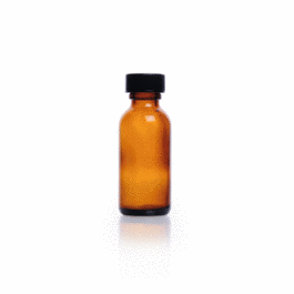 DWK Life Sciences (Kimble) 250 mL Amber Boston Round Bottle, White Rubber Liner, Shrink Modules with Caps in Bags, Bulk Pack
