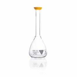 DWK Life Sciences (Kimble) ValueWare 100 mL Volumetric Flask, Class A with Polyethylene Snap Cap