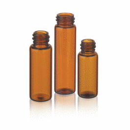 DWK Life Sciences (Kimble) 4 mL Amber Screw Thread Vial, 15 x 45 mm