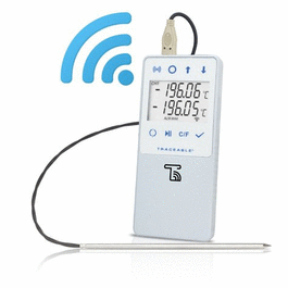Control Company LIVE Cryo WiFi Datalogging Thermometer with Remote Notification, 1 Probe