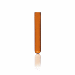 DWK Life Sciences (Kimble) 10 mL Amber Plain Disposable Borosilicate Glass Tube, 13 x 100 mm