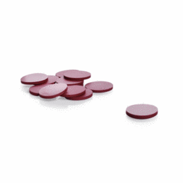 DWK Life Sciences (Kimble) PTFE-Faced Red Butyl Septa, 20 or 20A, Case of 100