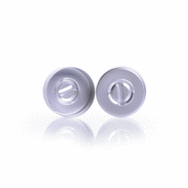 DWK Life Sciences (Kimble) Tear-Out Unlined Aluminum Seals, 13 mm, Blue
