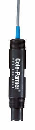 Oakton Tuff-Tip, Semi-Dome 1 in. In-Line/Sub pH, Graphite, 1k Ohm Spade Lug ATC