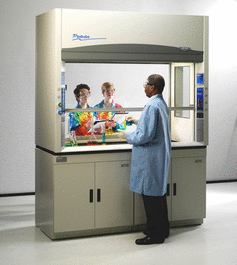 5 ft. Protector Pass-Through Laboratory Hood, with 2 Service Fixtures, 208-230V, 50/60Hz