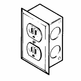 230V Duplex Electrical Receptacle Kit For Fiberglass 30 Hoods