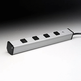 Electrical Power Strip, 4 Receptacles, North America 115V, 50/60Hz