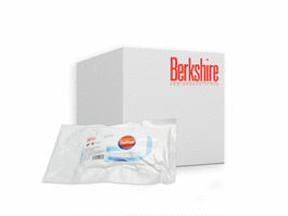 Berkshire DuoClean VP(TM) NaClO Burstable Pouch Wiper, 0.0525 Sodium Hypochlorite, 9x 9 (23x23cm) Knitted Sealed Edge Wiper