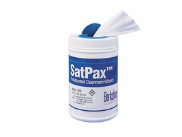 Berkshire SatPax 1000 IPA Presaturated Canister, 70 IPA/30 DI-H2O, 45 Percent Saturation, 55 Percent Cell/45 Percent Poly Wiper, 6x9in