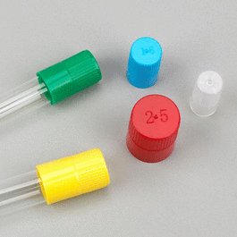 Diamond Culture Tube Cap for 13 mm Glass Culture Tubes, Blue, 100/Bag, 10 Bags/Carton