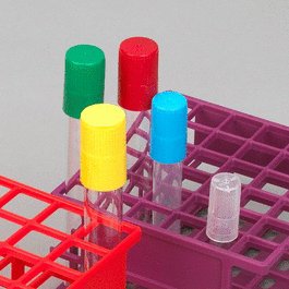 Diamond Culture Tube Cap for 20 mm Glass Culture Tubes, Blue, 100/Bag, 5 Bags/Carton