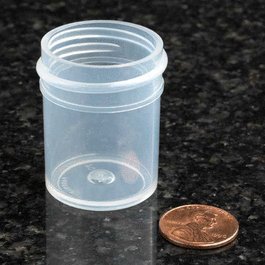 Jar, Wide Mouth, 120 mL (4 oz), PP, 58 mm Opening, 1 15/16 x 2 5/8 in. (Screw Cap Packaged Separately)