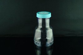 2 L PC High Efficient Erlenmeyer Flasks, Flat Base, Vent Filter Cap, Sterile, 1/pk, 4/cs