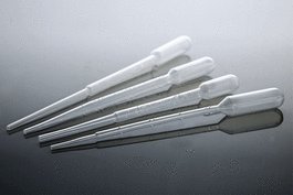 1 mL Pasteur Pipette, Dispenser Style, Bulk, Non-sterile, 500/pk, 5000/cs