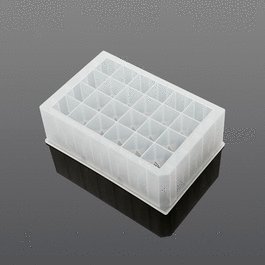 0.5 mL 96-Well Deep Well Plate, V-Bottom, Square Well, Sterile, 5/pk, 50/cs