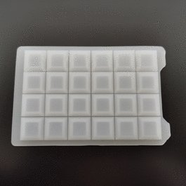 24 Well Square Well Silicone Sealing Mat, Non-Sterile, 10/pk, 50/cs