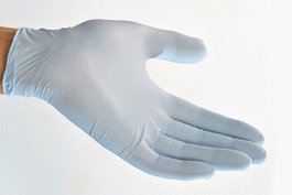 Nitrile Gloves with Oats Extractions, Powder Free, L, 100/pk, 1000/cs