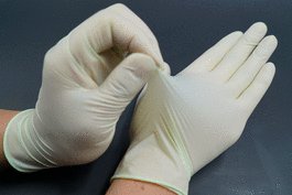 Latex Gloves with Oats Extractions, Powder Free, L, 100/pk, 1000/cs