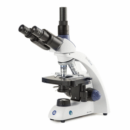 BioBlue Tricnocular Microscope SMP 4/10/S40/S100x Oil Objectives with Mechanical Stage