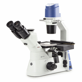 Inverted Tricnocular Microscope with Mechanical Stage PLPH 10/20/40x, 5W LED and Tansportation Box