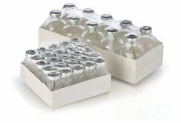 5 ml Amber sterile glass vial pre-assembled with stopper and 20mm aluminum crimp seal