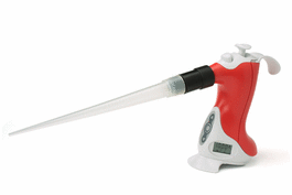 Ovation Macro (Macro 10) Electronic Pipette, 0.2 uL to 10 mL, Red