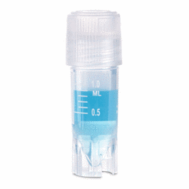 Cap Insert for Cryogenic Vials with O-Ring Seal, Blue