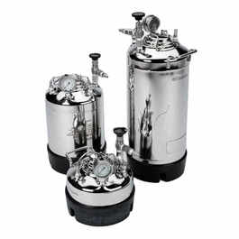 Stainless steel pressure vessel, 11.3 L, 3 Gallon Capacity
