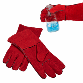 HotGuard(TM) Autoclave Gloves, resistant to 260 degree C (500 degree F), 14 x 7in (36 x 18cm), red, 1 pair