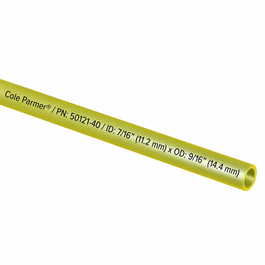 Cole-Parmer PVC Fuel and Lubricant Tubing, Yellow, 0.080 in. ID x 0.140 in. OD; 25 Ft