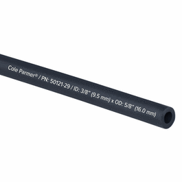 Cole-Parmer TPE Tubing, Black, 1/4 in. ID x 1/2 in. OD; 25 Ft