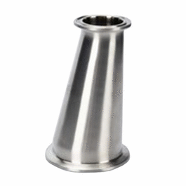 Cole-Parmer Fitting, 316L Stainless Steel, Straight, Eccentric Sanitary Clamp Reducer, 1 in. x 3/4