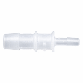 Cole-Parmer Hose Barb Fitting, Straight Reducer, Animal-Derivative-Free Polypropylene, Cleanroom Packed, 5/32 in. ID x 1/8 in. ID