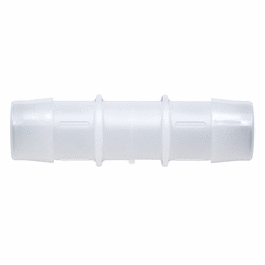 Cole-Parmer Hose Barb Fitting, Straight Union, Animal-Derivative-Free Polypropylene, Cleanroom Packed, 5/16 in. ID