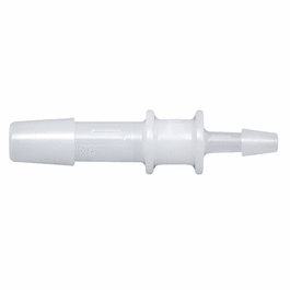 Cole-Parmer Hose Barb Fitting, Straight Reducer, HDPE, Cleanroom Packed, 1/4 in. ID x 1/8 in. ID