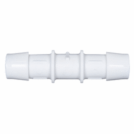 Cole-Parmer Hose Barb Fitting, Straight Union, Medical Nylon, Cleanroom Packed, 1/16 in. ID