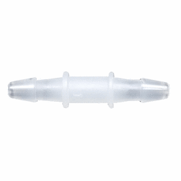 Cole-Parmer Hose Barb Fitting, Straight Union, Natural Nylon, Cleanroom Packed, 1/16 in. ID