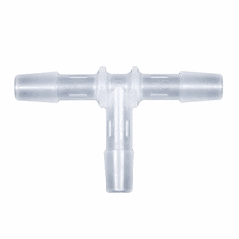 Cole-Parmer Hose Barb Fitting, Tee Union, Animal-Derivative-Free Polypropylene, Cleanroom Packed, 5/8 in. ID
