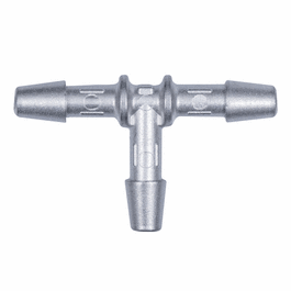 Cole-Parmer Hose Barb Fitting, Tee Union, Stainless Steel, 1/8 in. ID