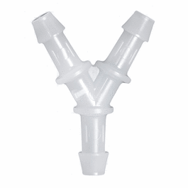 Cole-Parmer Hose Barb Fitting, Y Union, HDPE, Cleanroom Packed, 1/2 in. ID