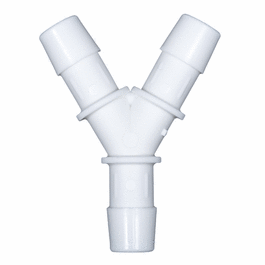 Cole-Parmer Hose Barb Fitting, Y Union, Medical Nylon, Cleanroom Packed, 3/32 in. ID