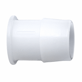 Cole-Parmer Hose Barb to Plug Fitting, Straight Adapter, Natural Kynar(R), Cleanroom Packed, 5/32 in. ID