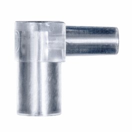 Cole-Parmer Luer Fitting, Elbow Union, Natural Kynar(R), Cleanroom Packed, Male Slip Luer